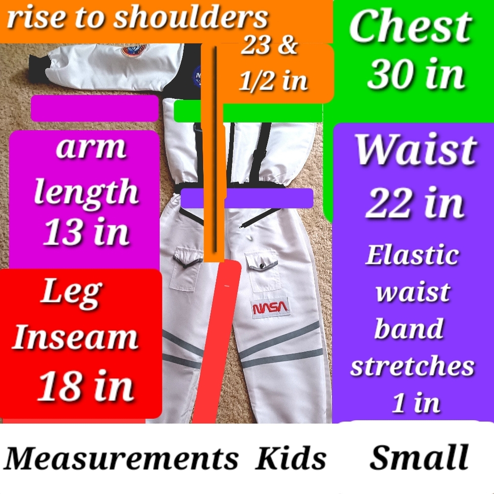 NASA👨‍🚀Reserved @bowser_ali🌟 NASA Astronaut Costume orange suit Small - Picture 3 of 7